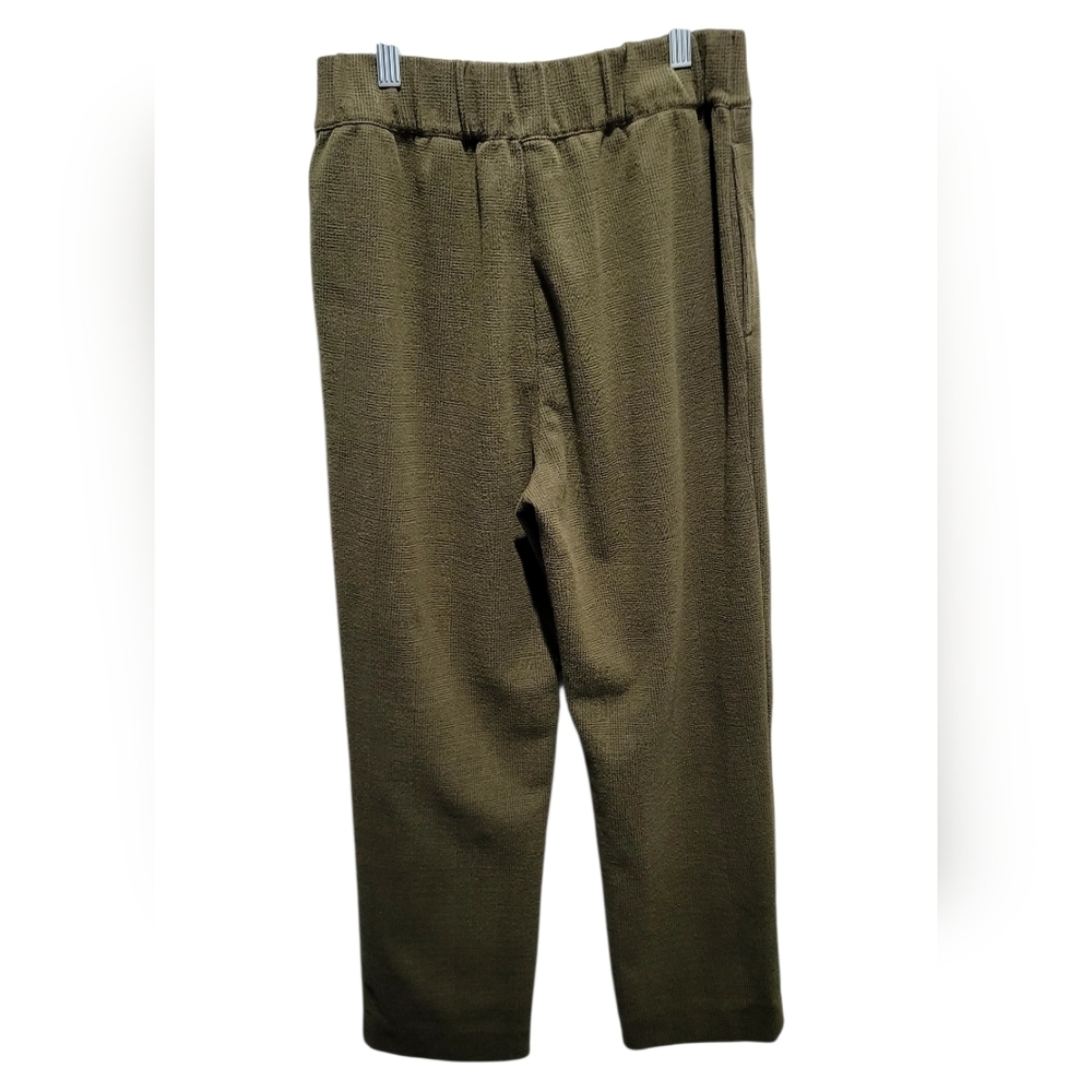 Madewell Knit Huston Button Pants In Glen Plaid Size Small Color Kale - Picture 4 of 11